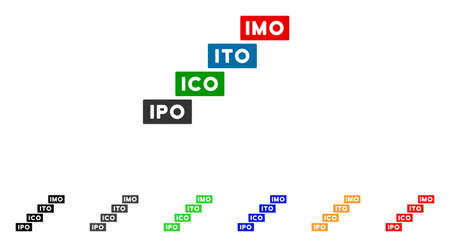 Imo Levels icon. Vector illustration style is a flat iconic imo levels symbol with grey, yellow,...