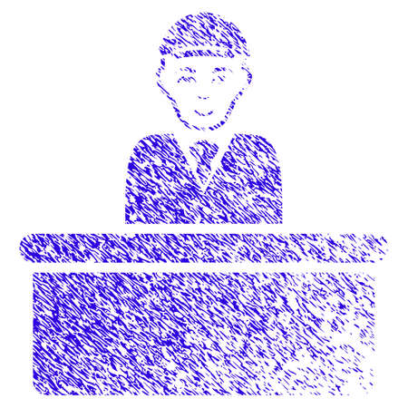 Grunge Official man rubber seal stamp watermarkのイラスト素材