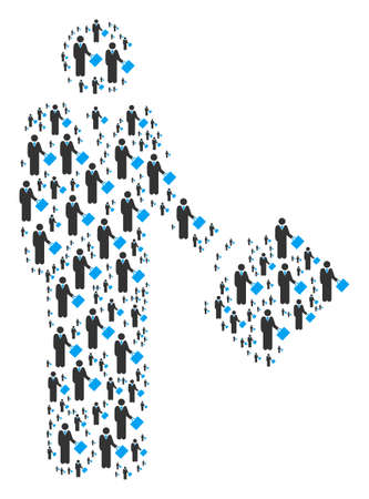 Businessman figure done in the group of businessman elements.のイラスト素材