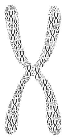 Sign x figure image illustrationのイラスト素材