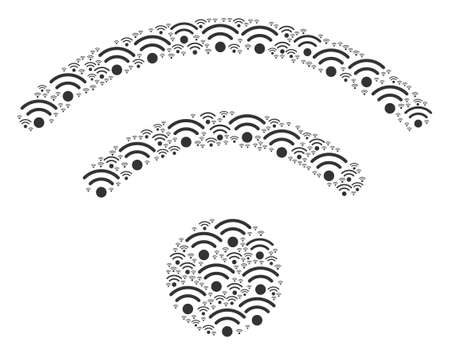 Illustration of signal icon made in the set of signal elements.のイラスト素材