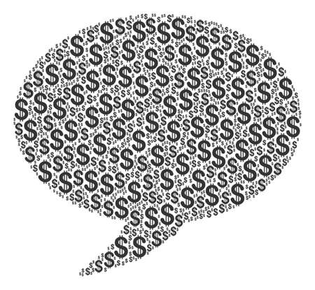 Balloon composition of american dollars. Vector dollar currency pictograms are organized into balloon collage.のイラスト素材