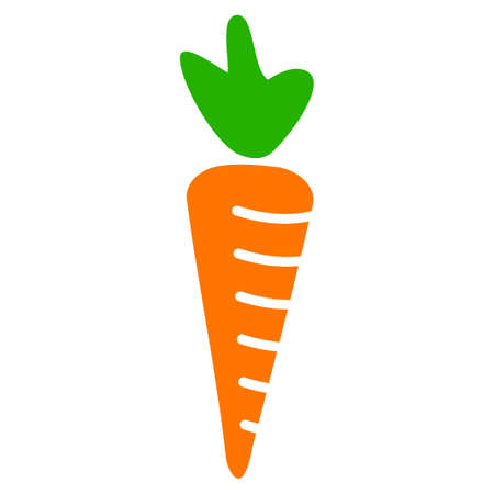Carrot vector icon, illustration style is a flat iconic symbol.のイラスト素材