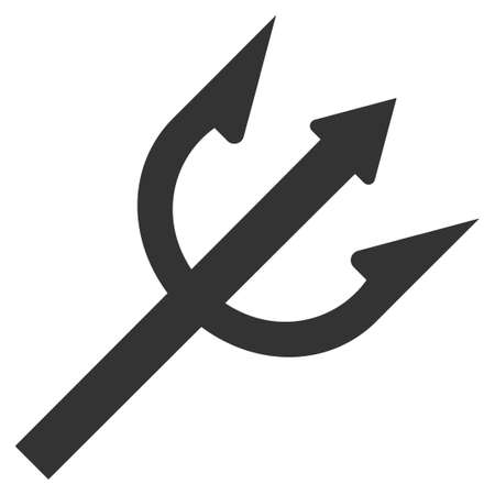 Trident fork vector pictograph. Illustration style is a flat iconic symbol.のイラスト素材