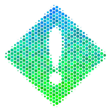 Halftone circle Error icon.のイラスト素材