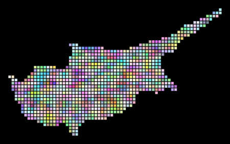 Vector of Pixel Cyprus Island map. - ID:1-100656590 - Royalty Free ...