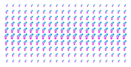 Gay symbol icon halftone pattern, constructed for backgrounds, covers, templates and abstract effects. Vector gay symbol pictograms organized into halftone array.のイラスト素材