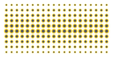 Sunflower icon halftone pattern, designed for backgrounds, covers, templates and abstraction...