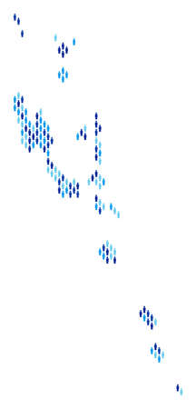 Population Vanuatu Islands map. Demography vector abstraction of Vanuatu Islands map organized of men items. Abstract social representation of nation public cartography.のイラスト素材