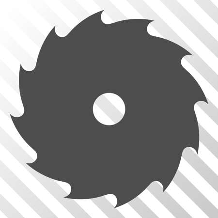 Circular saw vector icon. An illustration style is a flat iconic symbol on a hatched transparent background.のイラスト素材