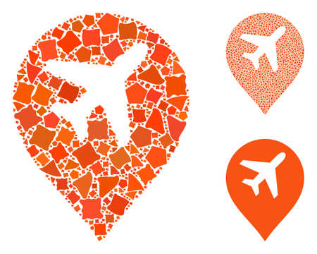 Vector of Airport map marker composition - ID:1-132928991 - Royalty ...