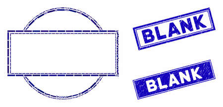 Mosaic double round and rectangle frame pictogram and rectangle watermarks. Flat vector double round and rectangle frame mosaic pictogram of random rotated rectangle items.のイラスト素材