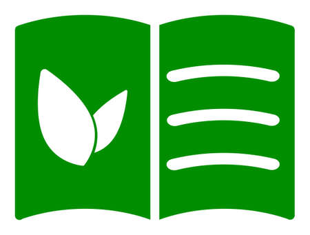 Vegan menu vector icon. Flat Vegan menu pictogram is isolated on a white background.のイラスト素材