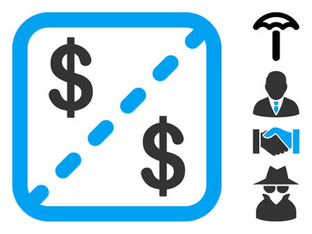 Financial shares icon. Illustration contains vector flat financial shares pictograph isolated on a white background, and bonus icons.のイラスト素材