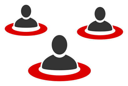 Vector men isolation flat icon. Vector pictogram style is a flat symbol men isolation icon on a white background.のイラスト素材