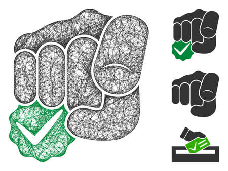 Mesh for you only polygonal web icon vector illustration. Carcass model is created from for you only flat icon. Triangular mesh forms abstract for you only flat model.のイラスト素材