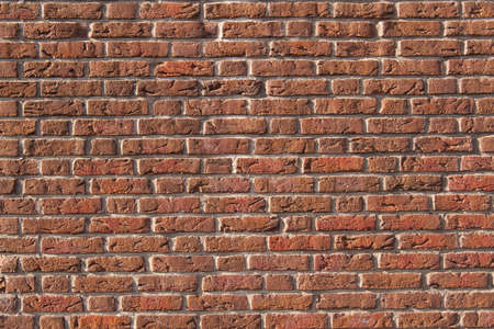 horizontal part of old brick wallの写真素材