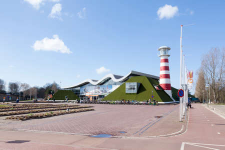 entrance of museum madurodam in the hague the netherlandsのeditorial素材