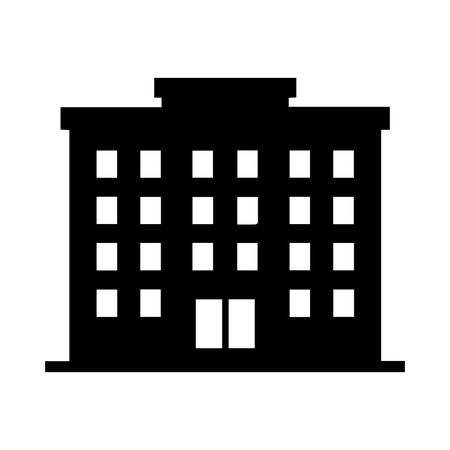 building silhouette isolated icon vector illustration design, designed for web and appのイラスト素材