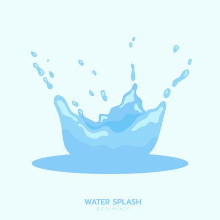 Blue water splash, element and illustration
のイラスト素材