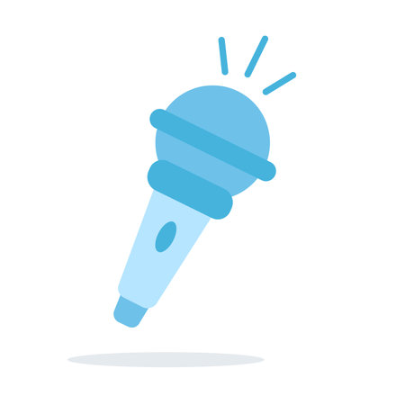Microphone illustration.のイラスト素材