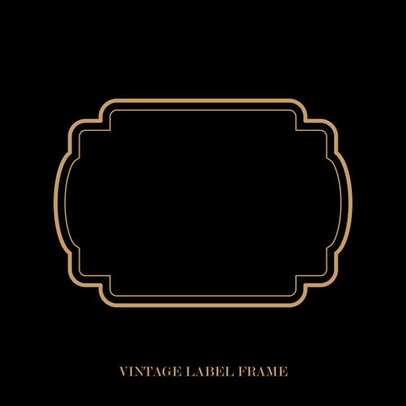 Vintage label frame, decorative vintage borders, logo design frame.&#xD;&#xA;のイラスト素材