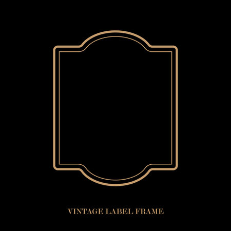 Vintage label frame, decorative vintage borders, logo design frame.&#xD;&#xA;のイラスト素材