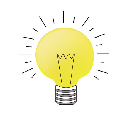 A Light bulb icon vector image illustrationのイラスト素材