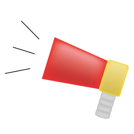 The megaphone that makes sounds vector image illustrationのイラスト素材