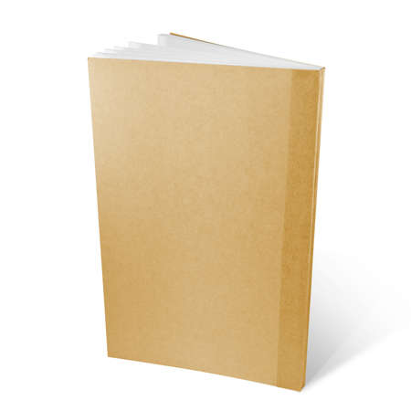 Brown recycle paper notebookの写真素材
