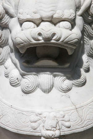 Chinese Stone Lionの写真素材