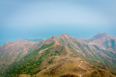 Mountain view of countryside in Asia, nobodyの写真素材