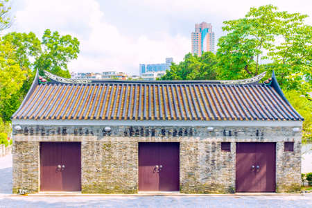 Old Chinese House with nobodyのeditorial素材