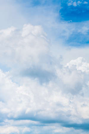 Cloudscape in summer, clear sky