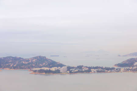 Village by the sea in Hong Kong Eastの写真素材