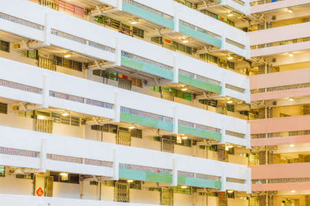 astract view of Hong Kong public housesのeditorial素材