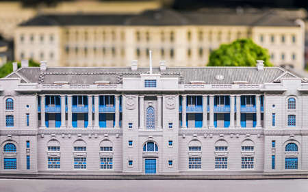 Model of a traditional british building,の写真素材