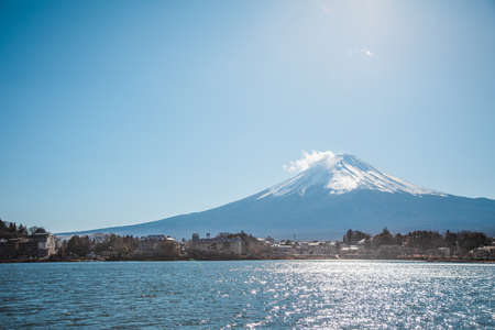 Mountain Fuji viewing from Kawaguchikoのeditorial素材