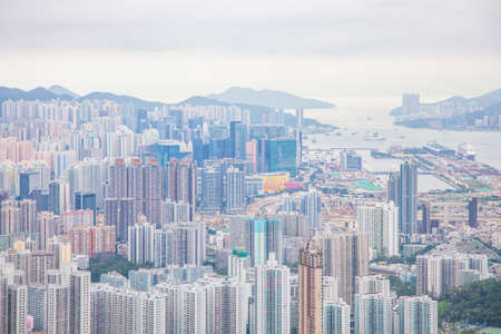 High rise building in Hong Kongの写真素材