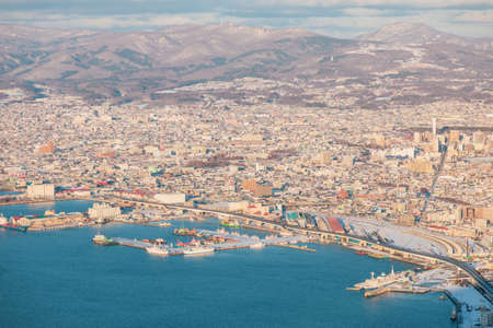 harbour view of Hakodateの写真素材