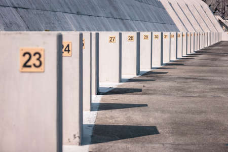 Partial Structure of Dam of Plover Cove Reservoir, daytime, outdoorの写真素材
