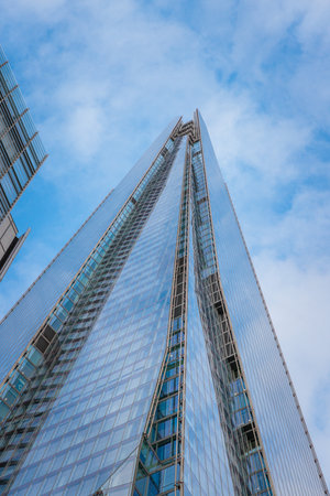 The Shard Quarter, London. modern architecture and skyscrapers in London's center business district. United Kingdomのeditorial素材
