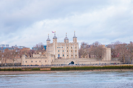Iconic tourism location, Tower of London, United Kingdom in daytimeのeditorial素材