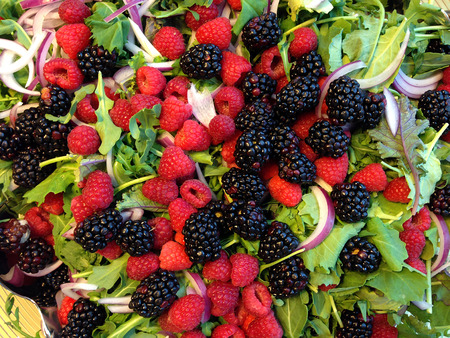 Mixed Berry Saladの写真素材