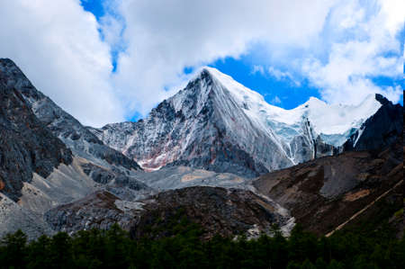 Mountain scenery at Daocheng, Yadingの写真素材
