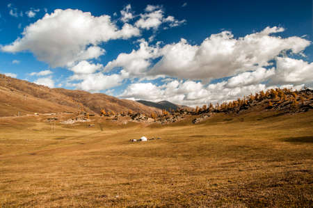 Autumn prairieの写真素材