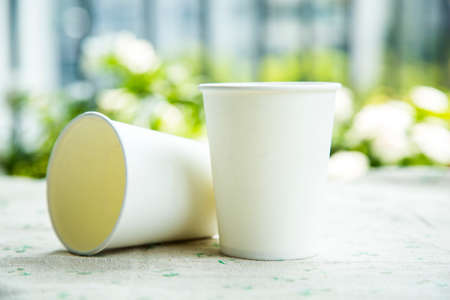 disposable cupsの写真素材