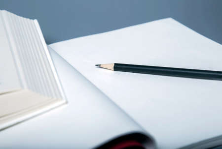 Pencil and booksの写真素材