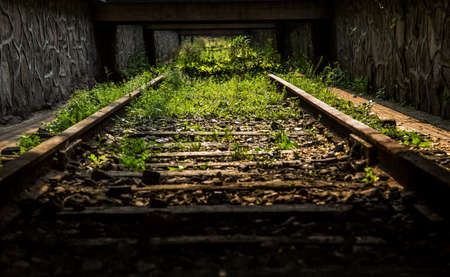 Railroad tracksの写真素材