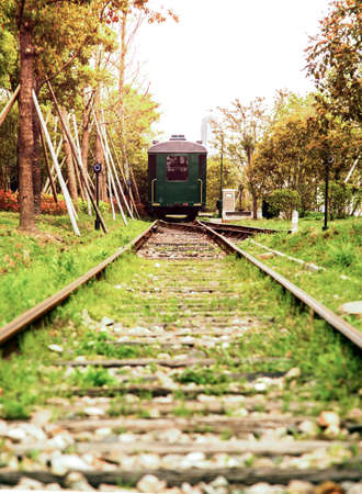 Old trainの写真素材